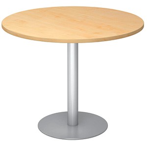 HAMMERBACHER Bistrotisch rund Spanplatte ahorn 100,0 x 100,0 x 74,0 cm, 1 St.