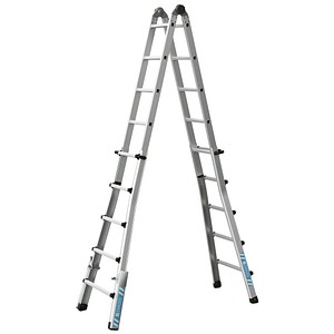 ZARGES Vielzweckleiter Variotec V silber 4x 5 Sprossen, H: 529,0 cm
