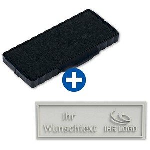 trodat Stempelplatte + integriertes Stempelkissen Ersatz-Set für trodat 5205
