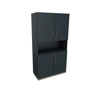 fm Regalschrank Sidney, 4260429769537 lavagrau 100,0 cm 44,2 cm, 1 St.