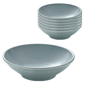 HEART & SOUL Schalen PINE Relief Sky blau 1,5 l, 6 St.