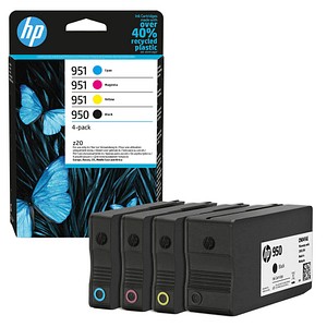 4 HP 950 + 951 (6ZC65AE) schwarz, cyan, magenta, gelb Tintenpatronen 4 HP 950 + 951 (6ZC65AE) schwarz, cyan, magenta, gelb Tintenpatronen