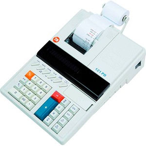 TA 121 PD Tischrechner druckend lichtgrau