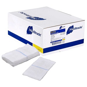 Meditrade® Mull-Kompressen BeeSana®mit Röngtenkontrastfaden 1168 weiß 10,0 x 20,0 cm, 15x 10 St.