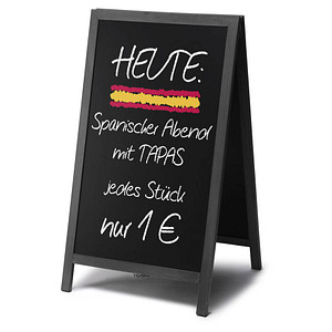 Showdown® Displays Kundenstopper Natura schwarz 60,0 x 101,0 cm, 1 St.