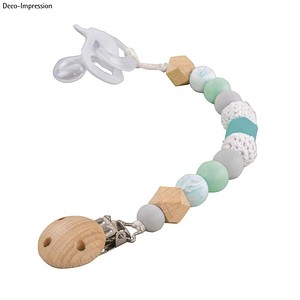 Rayher Bastelset Schnullerkette mint/natur/weiß