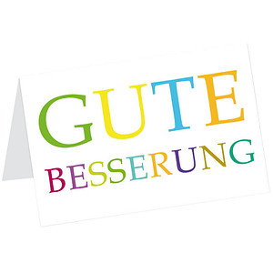 LUMA Genesungskarte Gute Besserung LU773 DIN B6, 1 St.