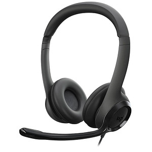 Logitech H390 USB-Headset schwarz