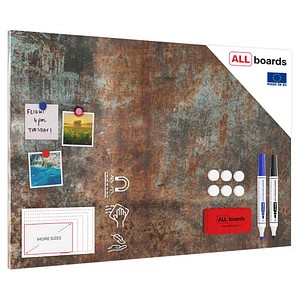 ALLboards Magnettafel 90,0 x 60,0 cm Rostfarbe