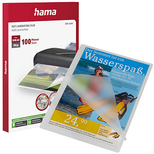 hama Laminierfolien glänzend für A5 80 micron, 100 St.