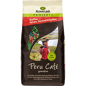 ALNATURA Peru Café Bio-Kaffee, gemahlen, Arabicabohnen 500 g