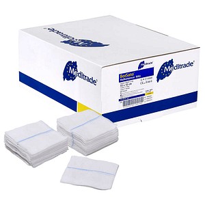 Meditrade® Mull-Kompressen BeeSana®mit Rönthenkontrastfaden 4351 weiß 10,0 x 10,0 cm, 12x 20 St.
