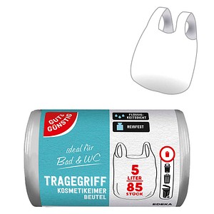 GUT&GÜNSTIG Kosmetikbeutel mit Tragegriff 5,0 l transparent, 85 St.