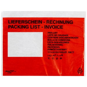 docuFIX® CLASSIC Lieferscheintaschen plus Kunststoff DIN C5 250 St.