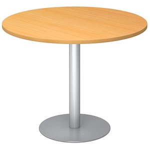 HAMMERBACHER Bistrotisch rund Spanplatte buche 100,0 x 100,0 x 74,0 cm, 1 St.