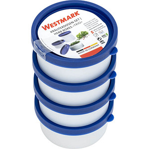 WESTMARK Frischhaltedosen Trio 3,9 cm hoch weiß 100,0 ml, 4 St.