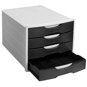 Printus Schubladenbox  schwarz 1001-P-31D, DIN A4 mit 4 Schubladen, 1 St.