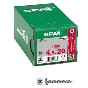 SPAX® Universalschrauben Z2 Halbrundkopf WIROX 0231010450205 4,5 mm x 20 mm, 1.000 St.