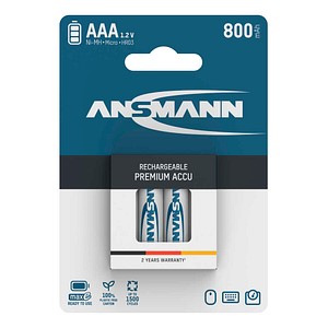 ANSMANN Akkus Ni-MH Micro AAA 800 mAh, 4 St.