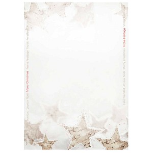 SIGEL Weihnachtsbriefpapier Christmas Timber Motiv DIN A4 90 g/qm 25 Blatt