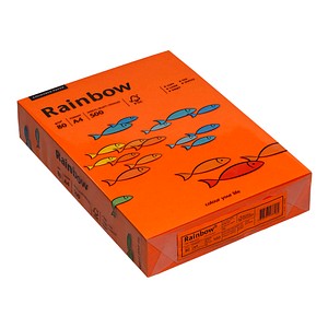 Rainbow Kopierpapier COLOURED PAPER intensivorange DIN A4 80 g/qm 500 Blatt Rainbow Kopierpapier COLOURED PAPER intensivorange DIN A4 80 g/qm 500 Blatt