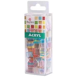 Rayher Mosaiksteine mehrfarbig Acryl transparent, 1 Pack