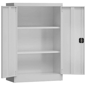 ClassiX Stahlschrank X-530290 lichtgrau 2 Fachböden 80,0 x 38,0 x 120,0 cm, aufgebaut, 1 St.