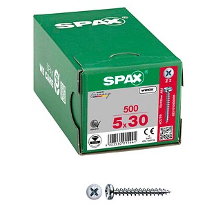 SPAX® Universalschrauben Z2 Halbrundkopf WIROX 0231010500305 5 mm x 30 mm, 500 St.