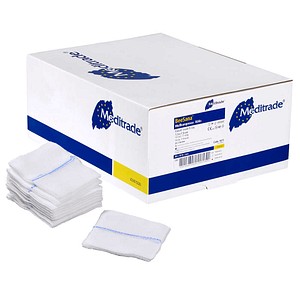 Meditrade® Mull-Kompressen BeeSana®mit Röngtenkontrastfaden 1071 weiß 7,5 x 7,5 cm, 30x 10 St.