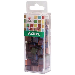 Rayher Mosaiksteine mehrfarbig Acryl transparent, 1 Pack