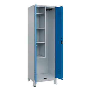 CP Putzmittelschrank Classic Plus 080110-00 S10004 lichtblau, lichtgrau 4 Fachböden 60,0 x 50,0 x 195,0 cm, aufgebaut, 1 St.