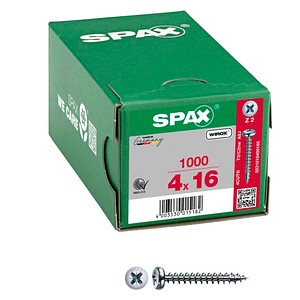 SPAX® Universalschrauben Z2 Halbrundkopf WIROX 0231010400165 4 mm x 16 mm, 1.000 St.
