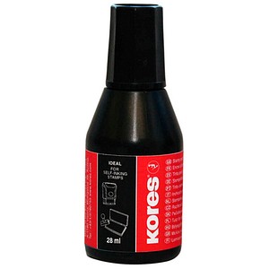 Kores® Stempelfarbe 71338 schwarz 28,0 ml