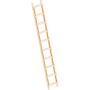 Layher Dachdeckerleiter 1046 braun 10 Sprossen, H: 285,0 cm
