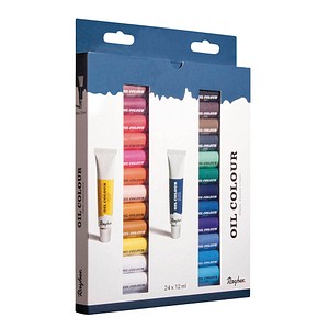 Rayher Künstler-Set Ölfarben farbsortiert 24 x 12,0 ml, 1 Pack