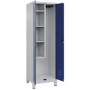 CP Putzmittelschrank Classic Plus 080110-00 S10003 enzianblau, lichtgrau 4 Fachböden 60,0 x 50,0 x 195,0 cm, aufgebaut, 1 St.