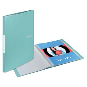VON LEITZ Sichtbuch DIN A4, 20 Hüllen pastelblau, 1 St.