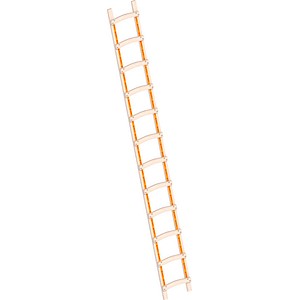 Layher Dachdeckerleiter 1046 braun 12 Sprossen, H: 350,0 cm