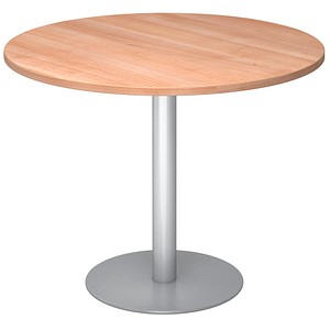 HAMMERBACHER Bistrotisch rund Spanplatte nussbaum 100,0 x 100,0 x 74,0 cm, 1 St.