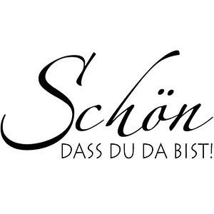 Rayher Motivstempel Schön DASS DU DA BIST! 3,0 x 5,0 cm, 1 St.