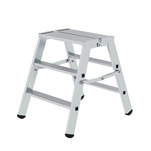 MUNK Klapptritt 50095 silber 2x 3 Stufen, H: 69,0 cm