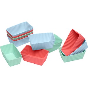 LURCH Kastenform FLEXI®FORM Mini  83014 Silikon Ø 8,2 x 4,4 cm, 12 St.