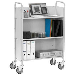 fetra 4891 Bürowagen grau 3 Ebenen 40,0 x 85,5 x 121,8 cm