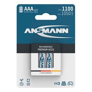 ANSMANN Akkus Ni-MH Micro AAA 1.050 mAh, 4 St.