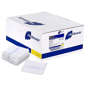 Meditrade® Mull-Kompressen BeeSana®mit Röngtenkontrastfaden 1072 weiß 10,0 x 10,0 cm, 25x 10 St.