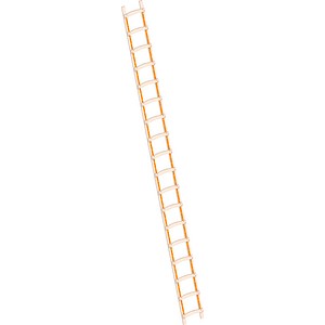 Layher Dachdeckerleiter 1046 braun 18 Sprossen, H: 505,0 cm