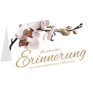 LUMA Trauerkarte Erinnerung LU1914 DIN B6, 1 St.