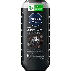 NIVEA MEN Active Clean Duschgel & Shampoo 250 ml