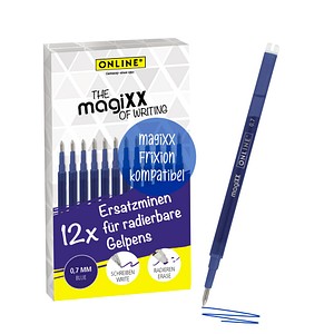 ONLINE® magiXX Gelschreiberminen blau 0,7 mm 12 St.