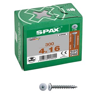 SPAX® Rückwandschrauben T20 Flachkopf WIROX 0151010400163 4 mm x 16 mm, 300 St.